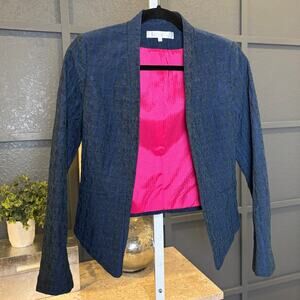 Moods of Norway Womens 34 (US S) Blue Lace Blazer Jacket